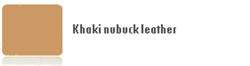 Khaku nubick leather case